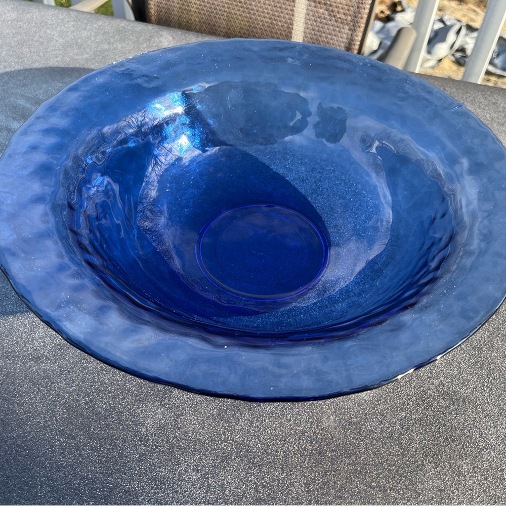Cobalt Blue Bowl- Perfect for serving or decorating!